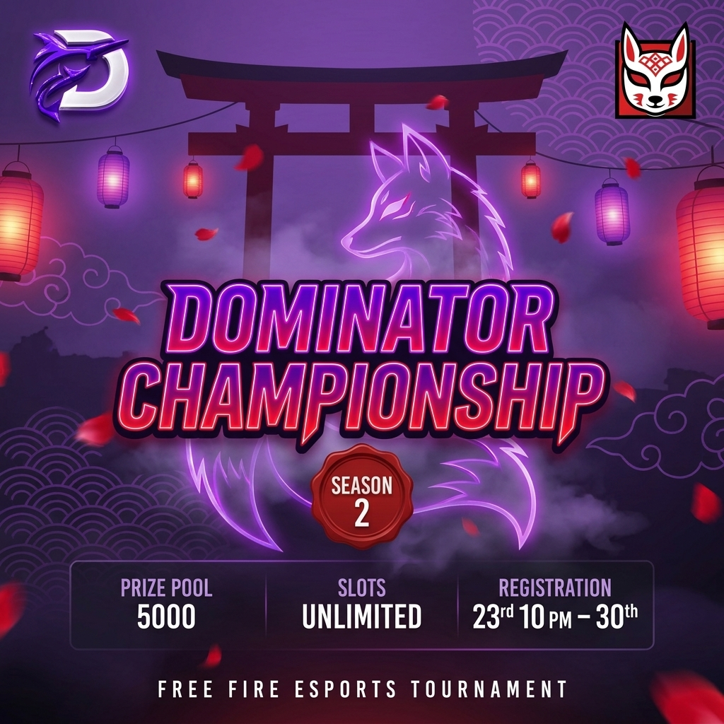 Dominator Championship Season 2 — kitsune shrine poster