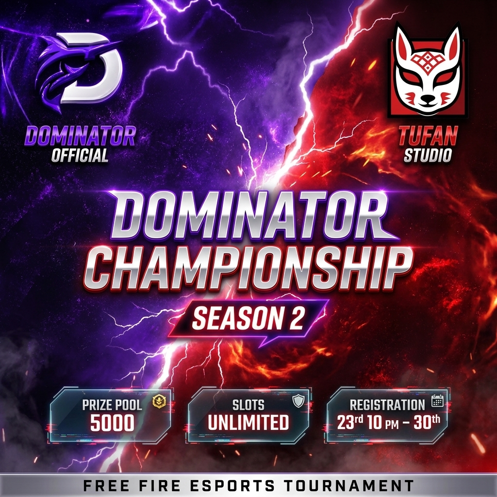 Dominator Championship Season 2 — official tournament poster